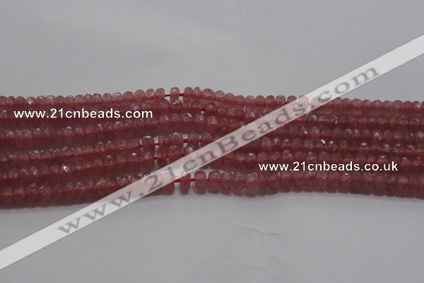 CRZ1101 15.5 inches 3*5mm faceted rondelle AAA+ grade ruby beads