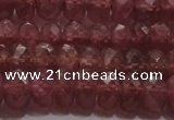 CRZ1102 15.5 inches 4*6mm faceted rondelle AAA+ grade ruby beads