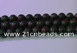 CRZ1113 15.5 inches 10mm round imitation ruby zoisite beads wholesale