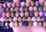 CRZ1144 15.5 inches 10mm faceted round ruby sapphire beads