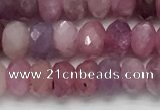 CRZ1151 15.5 inches 3.5*5.5mm faceted rondelle natural ruby beads