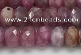 CRZ1152 15.5 inches 4*6.8mm faceted rondelle natural ruby beads