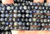 CRZ1216 15 inches 6mm round sapphire gemstone beads wholesale