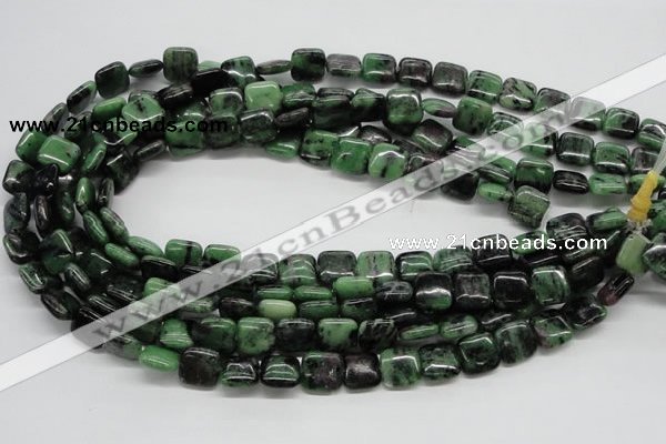 CRZ14 15.5 inches 12*12mm square ruby zoisite gemstone beads wholesale