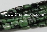 CRZ16 15.5 inches 8*10mm rectangle ruby zoisite gemstone beads