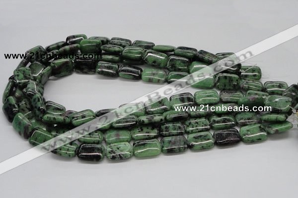 CRZ17 15.5 inches 13*18mm rectangle ruby zoisite gemstone beads