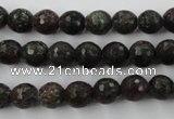 CRZ202 15.5 inches 8mm faceted round ruby zoisite gemstone beads