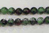 CRZ452 15.5 inches 8mm round ruby zoisite gemstone beads