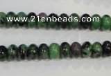 CRZ460 15.5 inches 5*8mm rondelle ruby zoisite gemstone beads