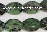 CRZ497 15.5 inches 15*20mm octagonal ruby zoisite gemstone beads