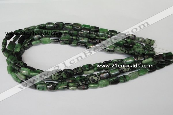 CRZ50 15.5 inches 8*12mm rectangle ruby zoisite gemstone beads