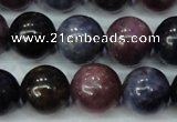 CRZ503 15.5 inches 10mm round natural ruby sapphire beads