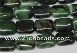 CRZ51 15.5 inches 10*14mm rectangle ruby zoisite gemstone beads