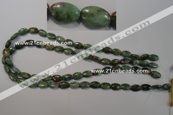 CRZ612 15.5 inches 8*12mm oval New ruby zoisite gemstone beads