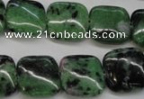 CRZ66 15.5 inches 16*16mm square ruby zoisite gemstone beads