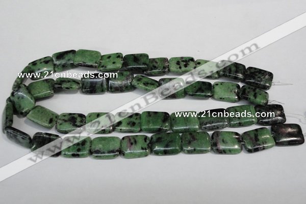 CRZ68 15.5 inches 15*20mm rectangle ruby zoisite gemstone beads