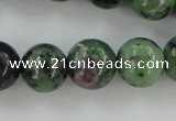 CRZ723 15.5 inches 10mm round ruby zoisite gemstone beads