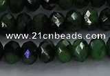 CRZ754 15.5 inches 5*8mm faceted rondelle ruby zoisite beads
