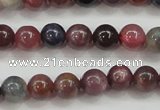 CRZ801 15.5 inches 6mm round natural ruby sapphire beads