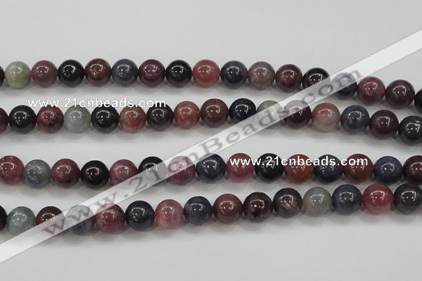 CRZ802 15.5 inches 10mm round natural ruby sapphire beads