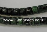 CRZ82 15.5 inches 7*8mm tyre ruby zoisite gemstone beads