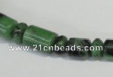 CRZ83 2*4mm – 6*10mm rondelle & 4*6mm – 10*11mm tube ruby zoisite beads