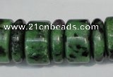 CRZ84 15.5 inches 5*16mm & 10*16mm rondelle ruby zoisite gemstone beads