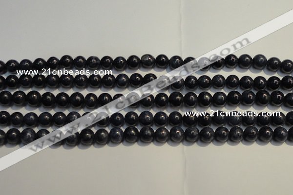 CRZ954 15.5 inches 6mm - 6.5mm round A grade natural sapphire beads