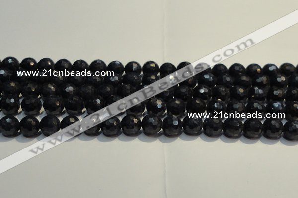 CRZ965 15.5 inches 7mm – 7.8mm faceted round A+ grade sapphire beads