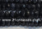 CRZ972 15.5 inches 4*6mm faceted rondelle A- grade sapphire beads