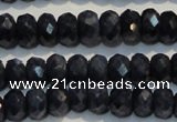 CRZ976 15.5 inches 4*6mm faceted rondelle A grade sapphire beads