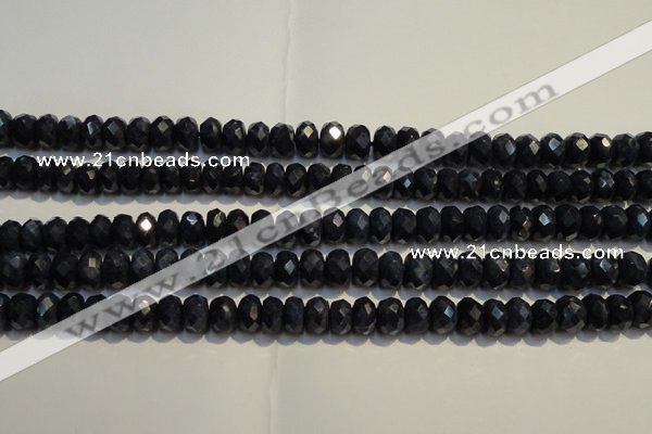 CRZ977 15.5 inches 5*7mm faceted rondelle A grade sapphire beads