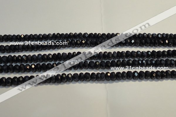 CRZ979 15.5 inches 3*5mm faceted rondelle A+ grade sapphire beads