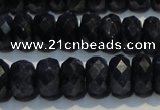 CRZ981 15.5 inches 5*7mm faceted rondelle A+ grade sapphire beads