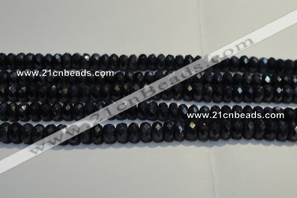 CRZ981 15.5 inches 5*7mm faceted rondelle A+ grade sapphire beads