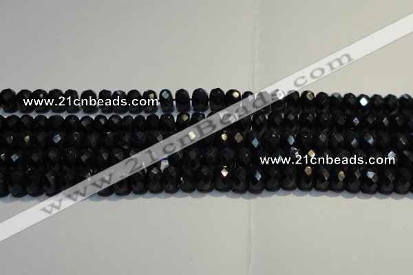 CRZ985 15.5 inches 5*7mm faceted rondelle AA grade sapphire beads