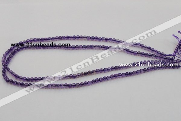 CSA01 15.5 inches 4mm round synthetic amethyst beads wholesale