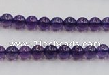 CSA03 15.5 inches 6mm round synthetic amethyst beads wholesale