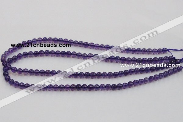 CSA03 15.5 inches 6mm round synthetic amethyst beads wholesale