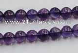 CSA04 15.5 inches 8mm round synthetic amethyst beads wholesale