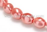 CSB01 16 inches 8*12mm nugget shell pearl beads Wholesale