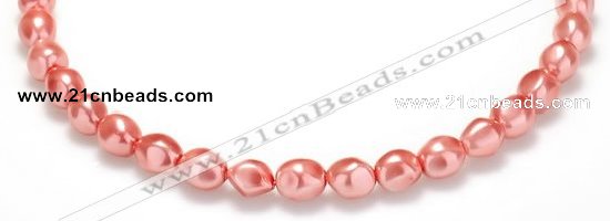 CSB01 16 inches 8*12mm nugget shell pearl beads Wholesale