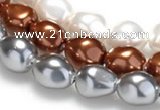 CSB03 16 inches 12*16mm nugget shell pearl beads Wholesale