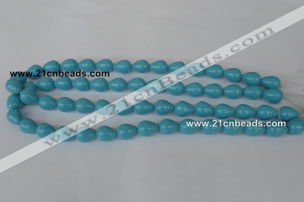 CSB105 15.5 inches 10*13mm teardrop shell pearl beads wholesale