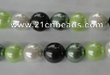 CSB1060 15.5 inches 10mm round mixed color shell pearl beads