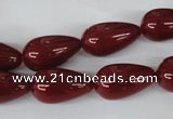 CSB107 15.5 inches 10*18mm teardrop shell pearl beads wholesale