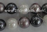 CSB1082 15.5 inches 12mm round mixed color shell pearl beads