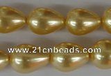 CSB113 15.5 inches 15*19mm teardrop shell pearl beads wholesale