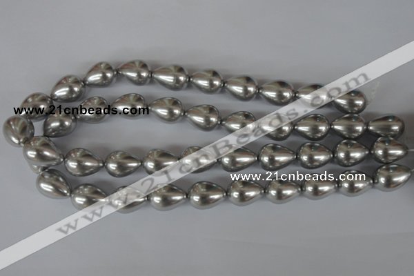 CSB115 15.5 inches 15*19mm teardrop shell pearl beads wholesale