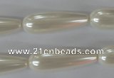 CSB116 15.5 inches 10*30mm teardrop shell pearl beads wholesale